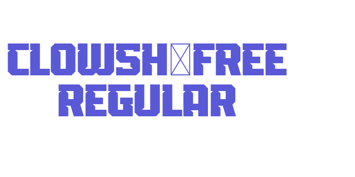 Clowsh-Free Regular Font Download