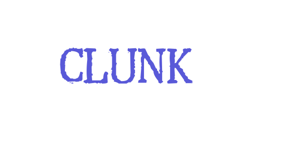 Clunk font free