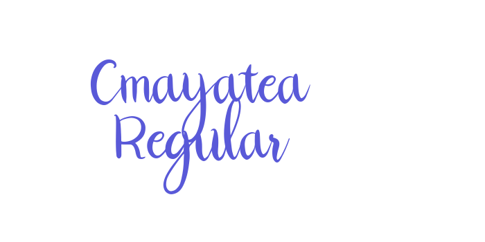 Cmayatea Regular Font Download