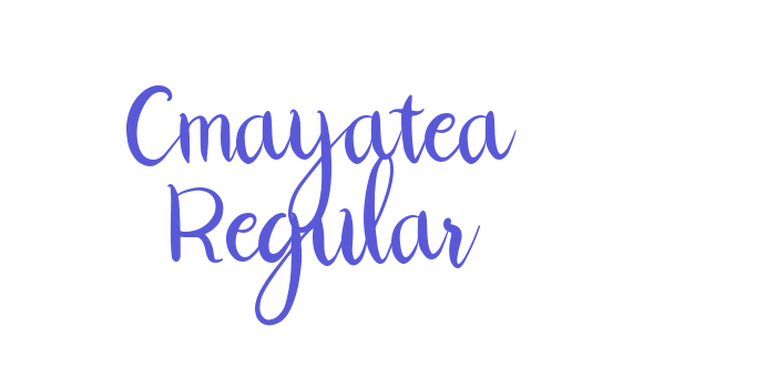 Cmayatea Regular Font