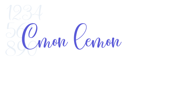 Cmon Lemon font free