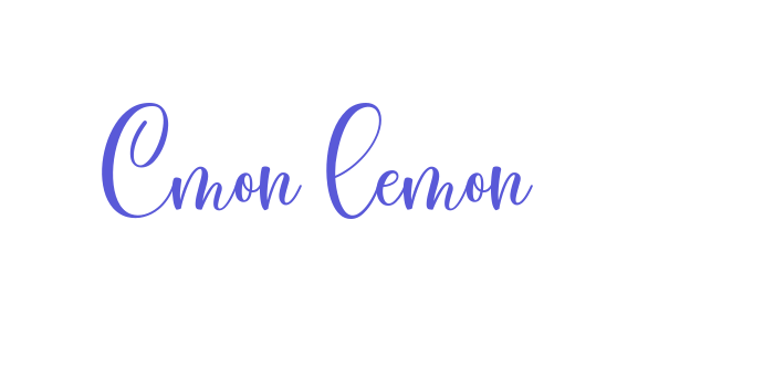 Cmon Lemon Font Download