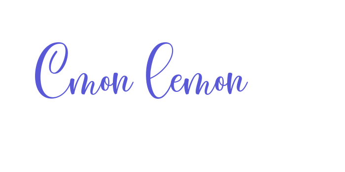 Cmon Lemon Font