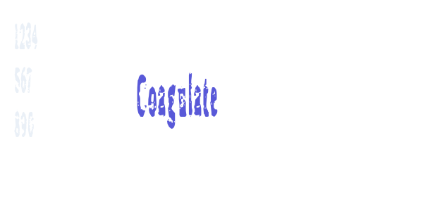 Coagulate font