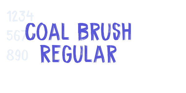 Coal Brush Regular font free