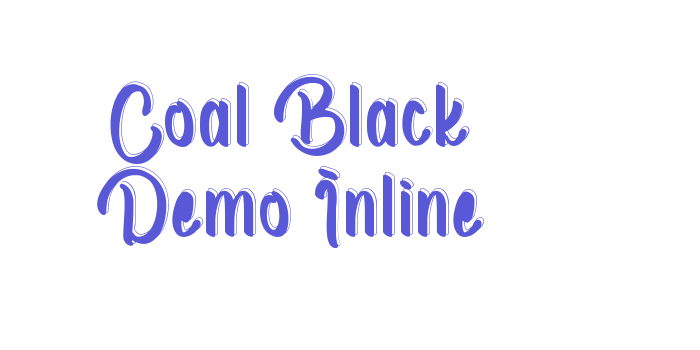 Coal Black Demo Inline Font