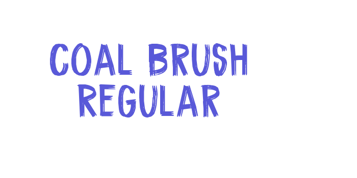 Coal Brush Regular Font Download