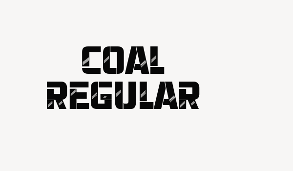 Coal Regular Font