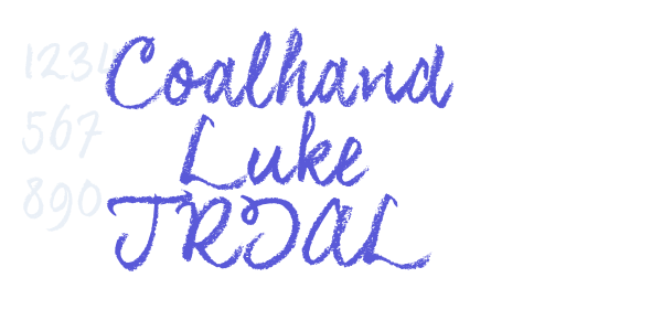 Coalhand Luke TRIAL font free