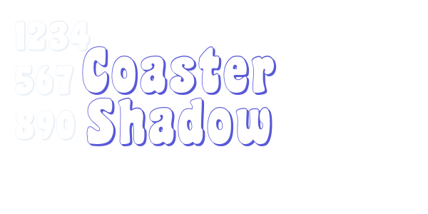 Coaster Shadow font free