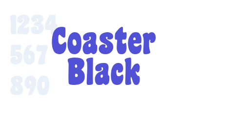 Coaster Black-font-download