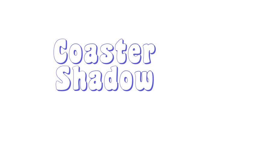 Coaster Shadow Font Download