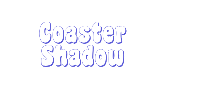 Coaster Shadow Font Download