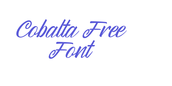 Cobalta Free Font font free