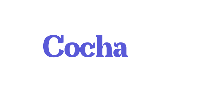 Cocha Font