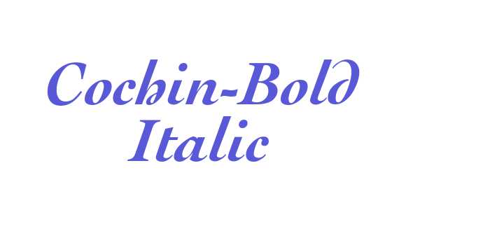 Cochin-Bold Italic Font Download