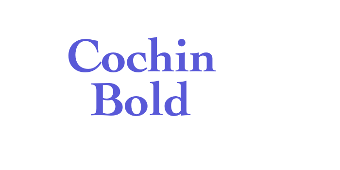 Cochin Bold Font