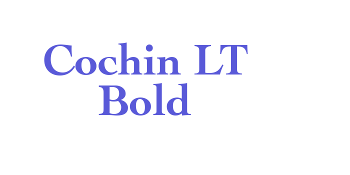 Cochin LT Bold Font Download