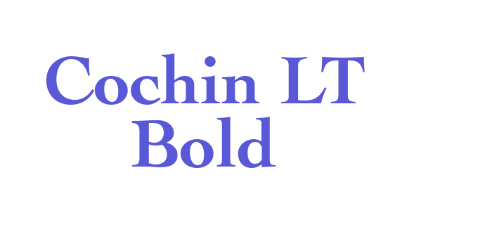 Cochin LT Bold Font