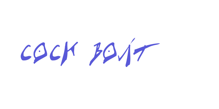 Cock Boat Font Download