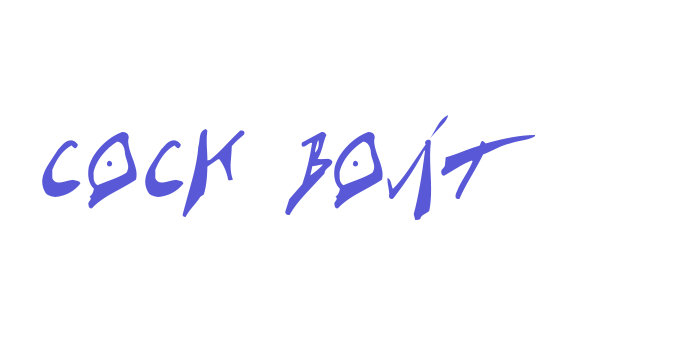 Cock Boat Font