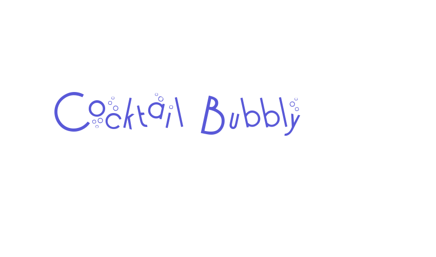 Cocktail Bubbly Font Download