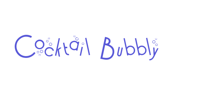 Cocktail Bubbly Font