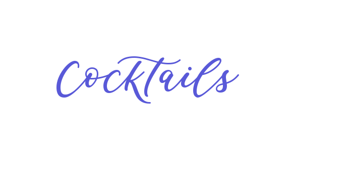 Cocktails Font