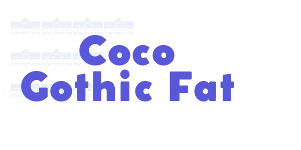 Coco Gothic Fat font