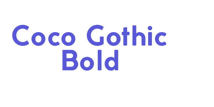 Coco Gothic Bold Font Download