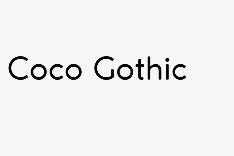 Coco Gothic font download