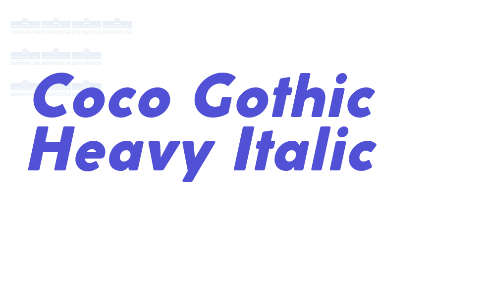 Coco Gothic Heavy Italic-font-download