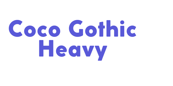 Coco Gothic Heavy Font Download