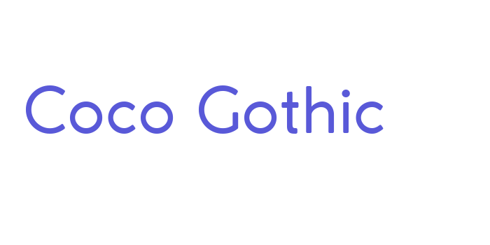 Coco Gothic Font Download