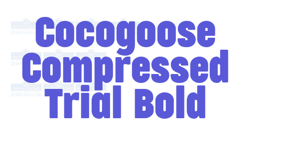 Cocogoose Compressed Trial Bold font free