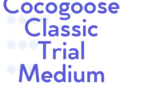 Cocogoose Classic Trial Medium Font