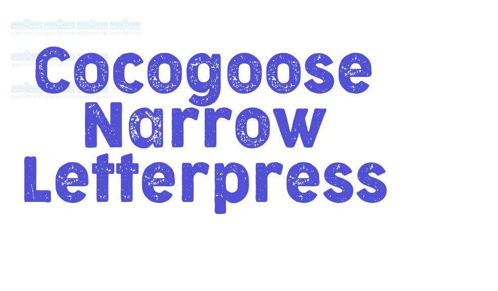 Cocogoose Narrow Letterpress-font-download