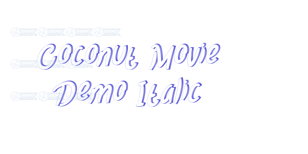 Coconut Movie Demo Italic font