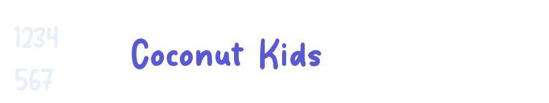 Coconut Kids-related font