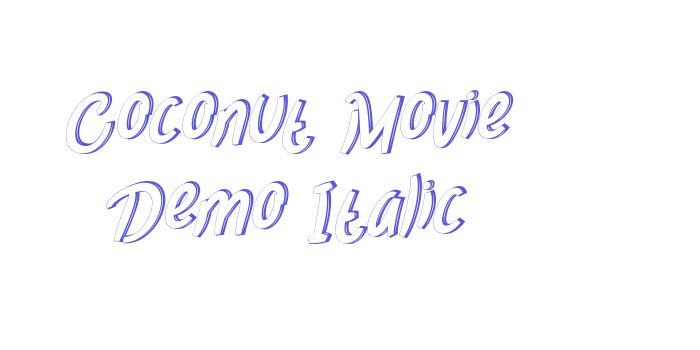 Coconut Movie Demo Italic Font