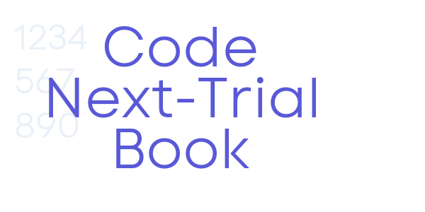 Code Next-Trial Book font free