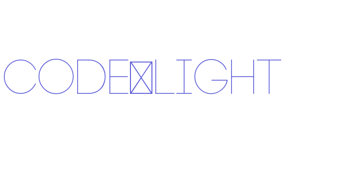 Code-Light Font