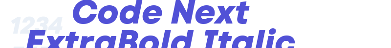 Code Next ExtraBold Italic-font