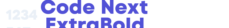 Code Next ExtraBold-font