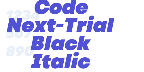 Code Next-Trial Black Italic-font-download