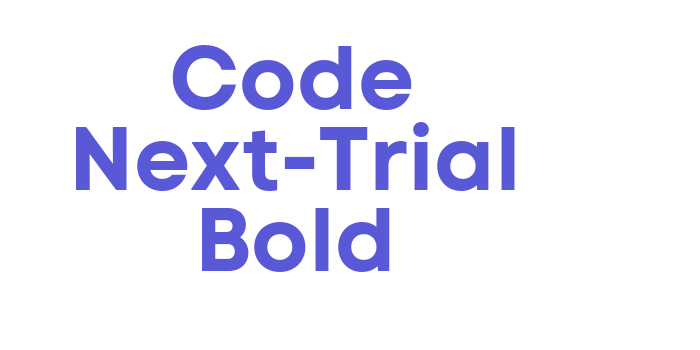 Code Next-Trial Bold Font Download