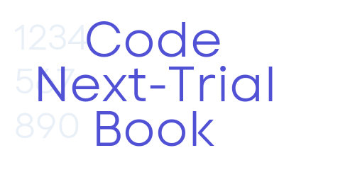 Code Next-Trial Book-font-download