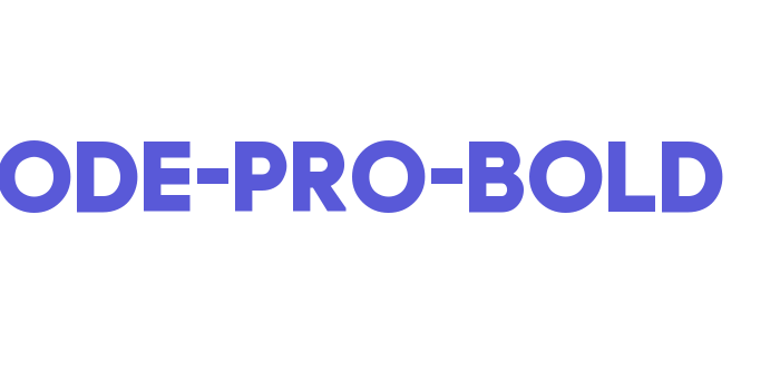 Code-Pro-Bold Font Download