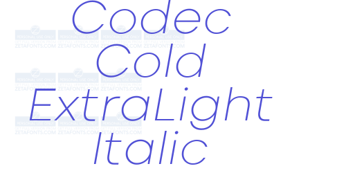 Codec Cold ExtraLight Italic-font-download