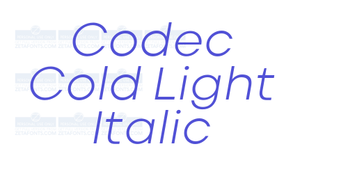 Codec Cold Light Italic-font-download